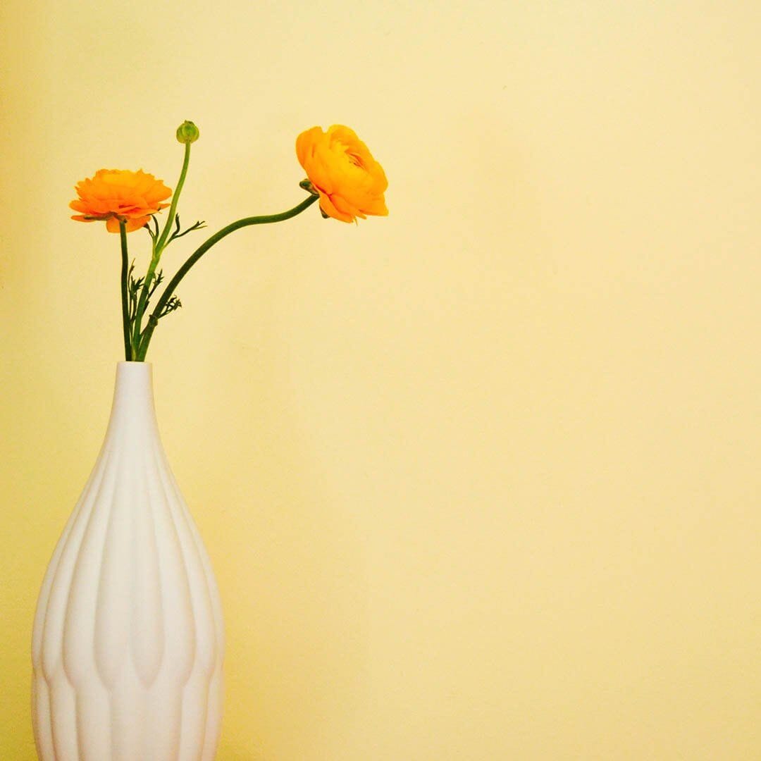 Tall Textured Porcelain Vase